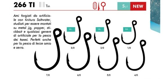 Daikichi 266 TI Single Hook size # 6/0 pz. 05